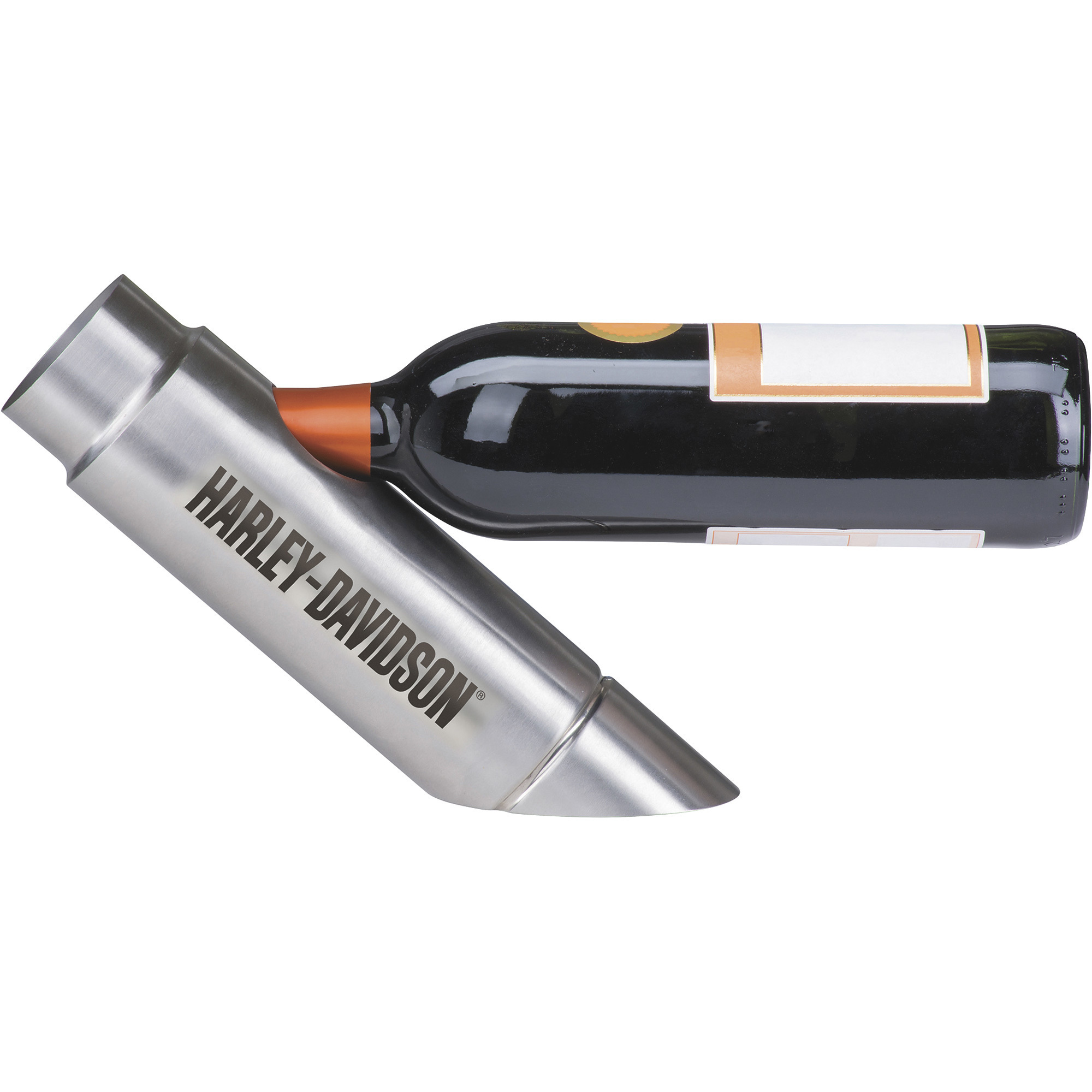 Harley-Davidson Exhaust Pipe Wine Bottle Holder, Model# HDL-18585